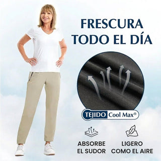 Noa - pantalón casual unisex, extremadamente suave y flexible con caída elegante