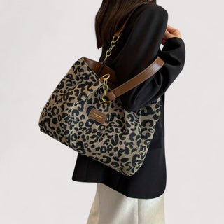 Lévrier – Leopard Canvas Einkaufstasche