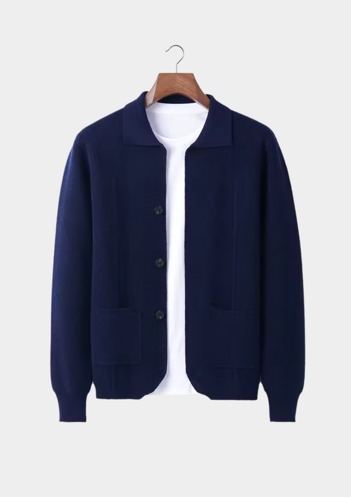 Sobrecamisa Hombre Premium 100% Cashmere – Overshirt con Botones