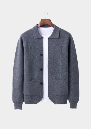 Sobrecamisa Hombre Premium 100% Cashmere – Overshirt con Botones