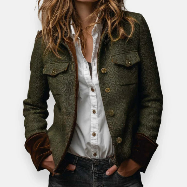 Daniela - Chaqueta elegante con detalles de terciopelo