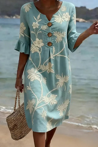 Nemi - Elegant floral midi dress