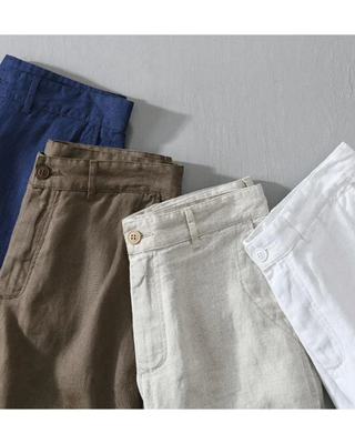 Pantalones cortos de lino Lisbo