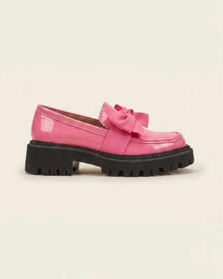 Violeta - Mocasines de plataforma con lazo