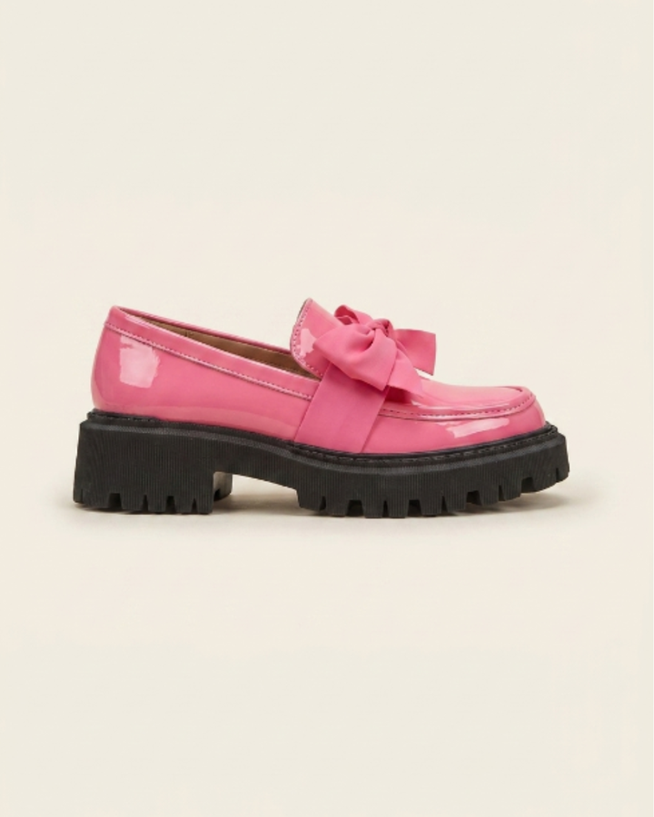 Violeta - Mocasines de plataforma con lazo