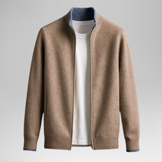 Harvey™ | Cárdigan elegante de lana con cremallera