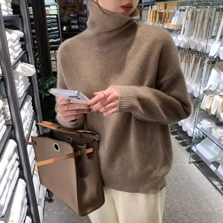 Elena - Jersey de cuello alto elegante