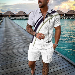 Leo™ | Conjunto Tropicana de polo y pantalones cortos
