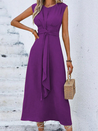Eva - Vestido elegante sin mangas con cintura ajustable