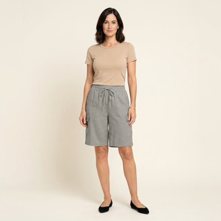 Lina – Pantalones cortos con cintura elástica