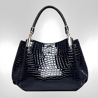 Lusso Milano - Krokodiltaschen Schultertasche