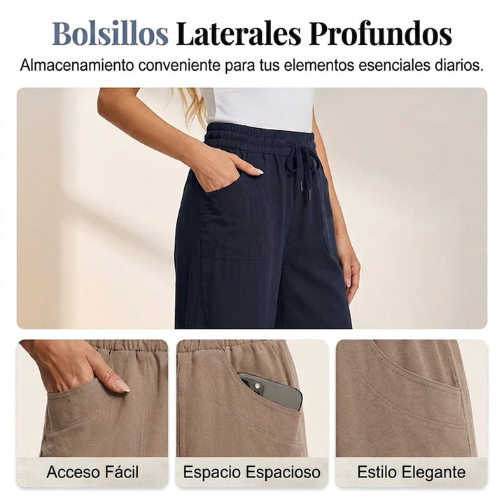 Aina - Pantalones cropped transpirables
