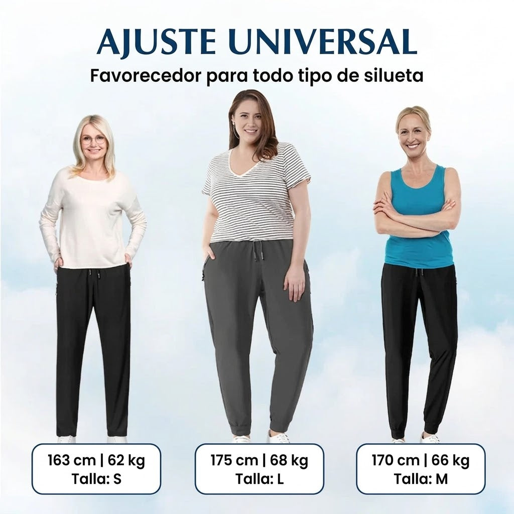 Noa - pantalón casual unisex, extremadamente suave y flexible con caída elegante