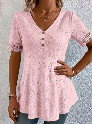 Mila - Blusa calada con cuello en V