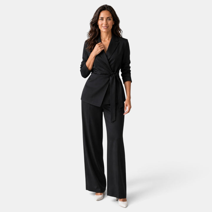 Traje Mujer de Seda con Cinturón