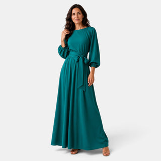Long Wedding Dress with Belt
