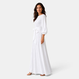 Long Wedding Dress with Belt