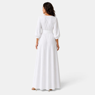 Long Wedding Dress with Belt