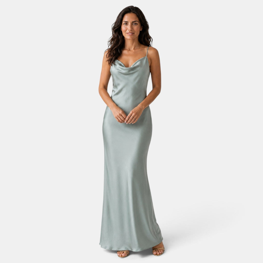 Vestido Invitada de Boda Largo Espalda Abierta