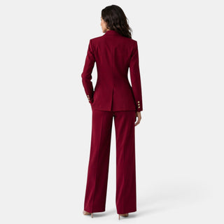 Conjunto Mujer Blazer Pantalón Rojo