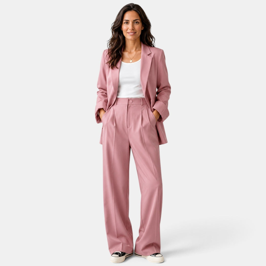 Conjunto Mujer Blazer Pantalón Recto