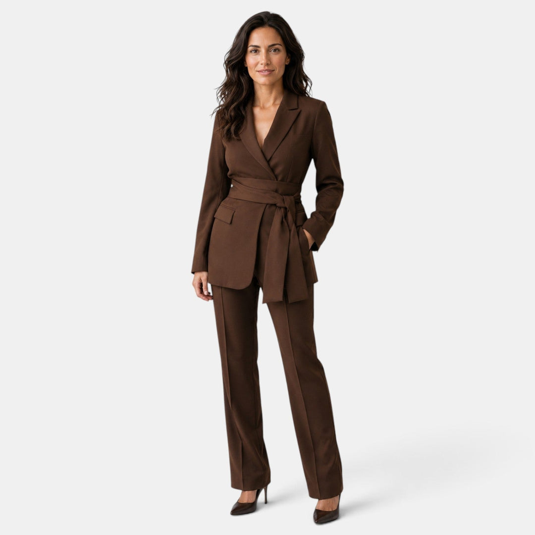 Conjunto Mujer Blazer Pantalón Recto