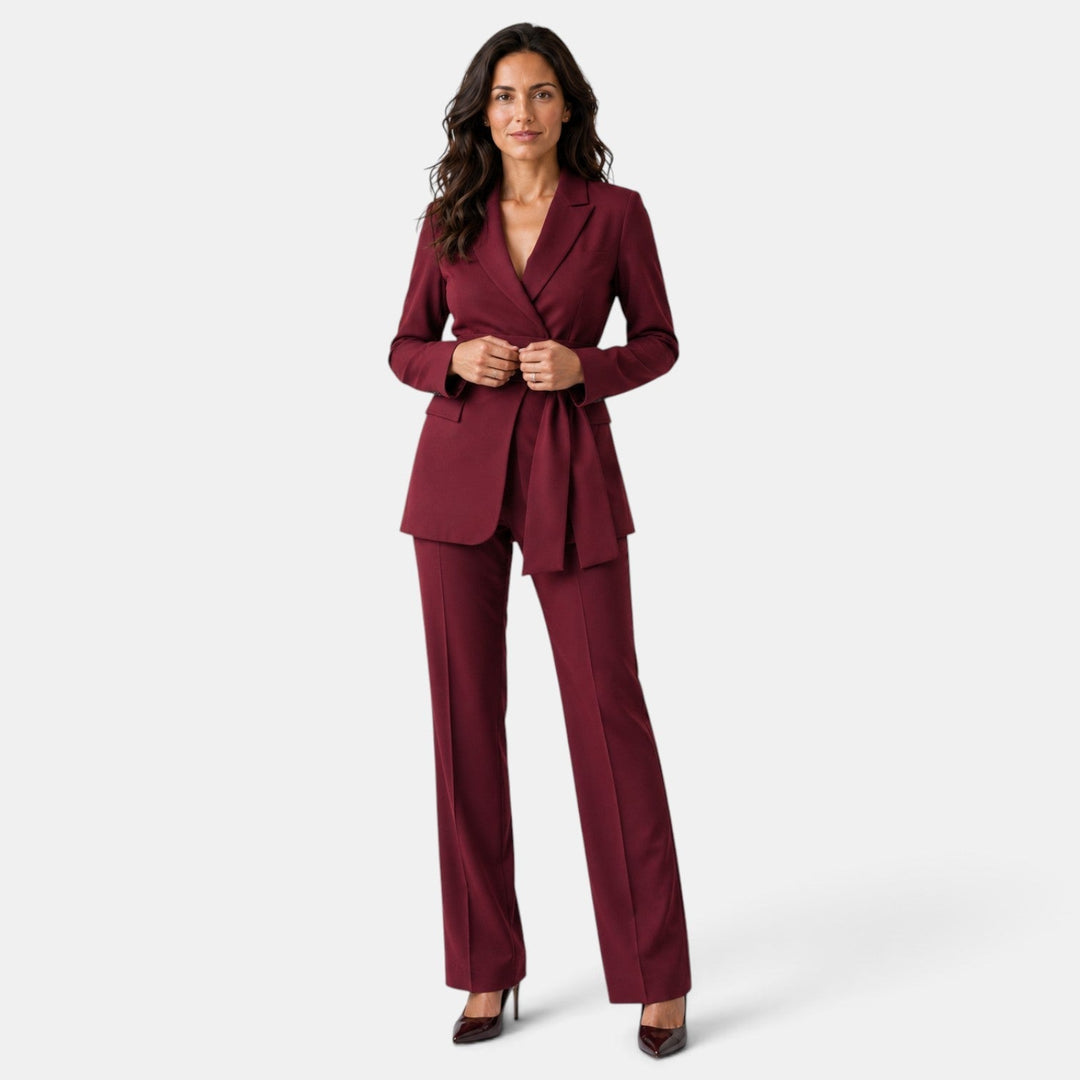 Conjunto Mujer Blazer Pantalón Recto