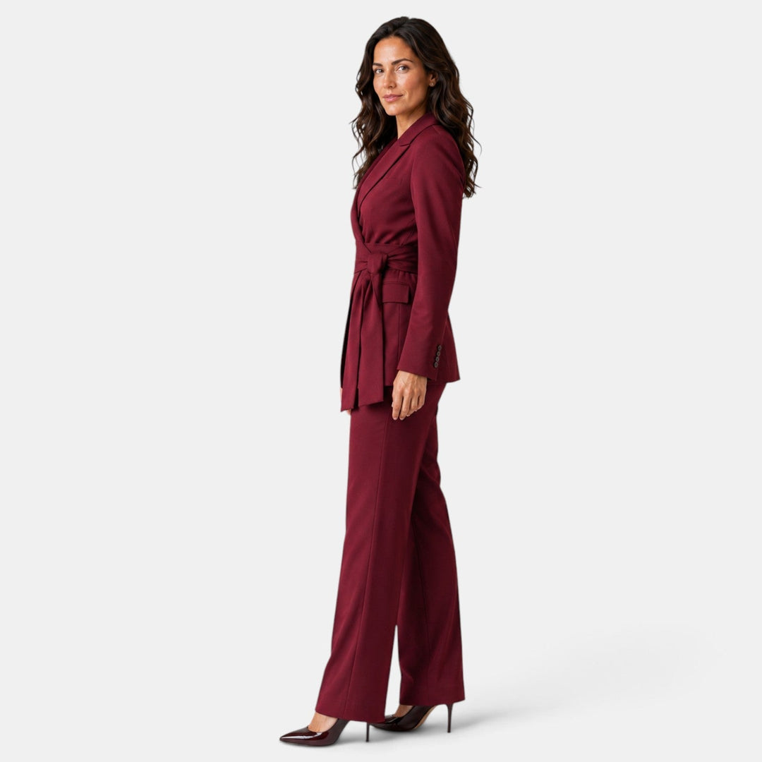 Conjunto Mujer Blazer Pantalón Recto