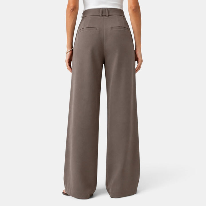 Pantalón de Vestir Mujer Pierna Ancha