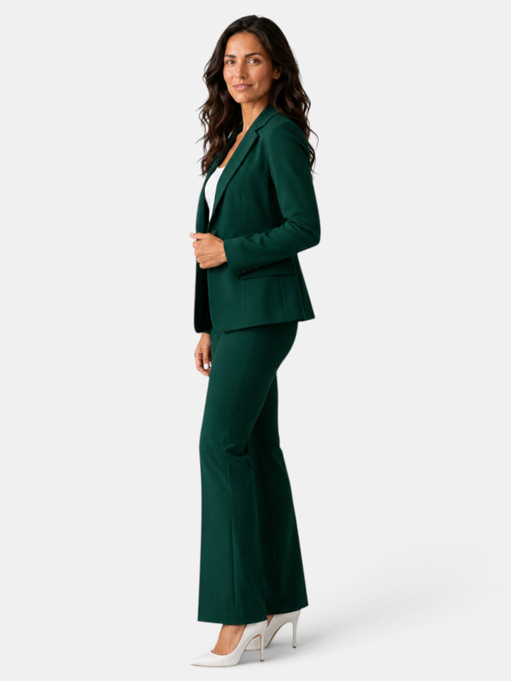 Traje Mujer Blazer y Pantalón Flare