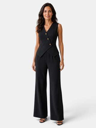 Elegant Women's Office Suit High Waist