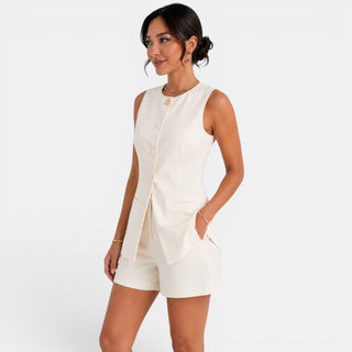 Conjunto Chaleco Mujer Elegante