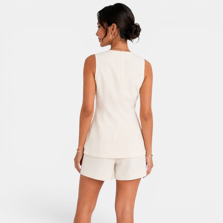 Conjunto Chaleco Mujer Elegante