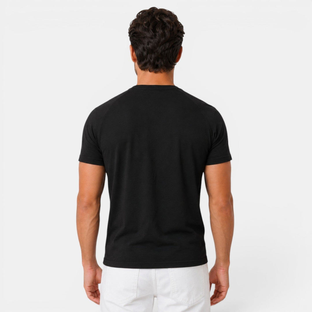 Camiseta Henley Hombre Casual