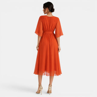 Vestido Midi Elegante Mujer