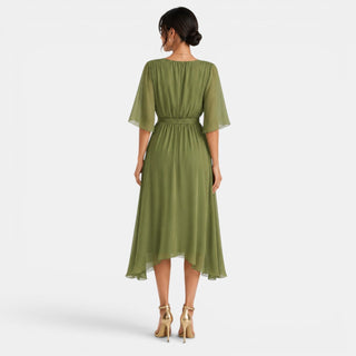 Vestido Midi Elegante Mujer