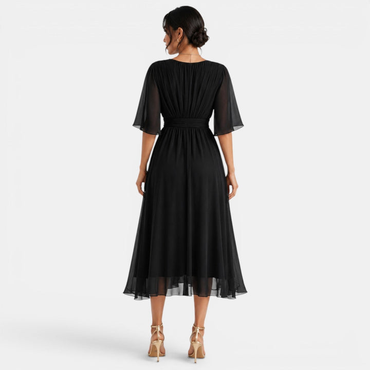 Vestido Midi Elegante Mujer