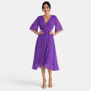 Vestido Midi Elegante Mujer