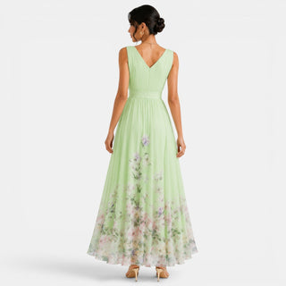 Vestido Largo Floral Mujer
