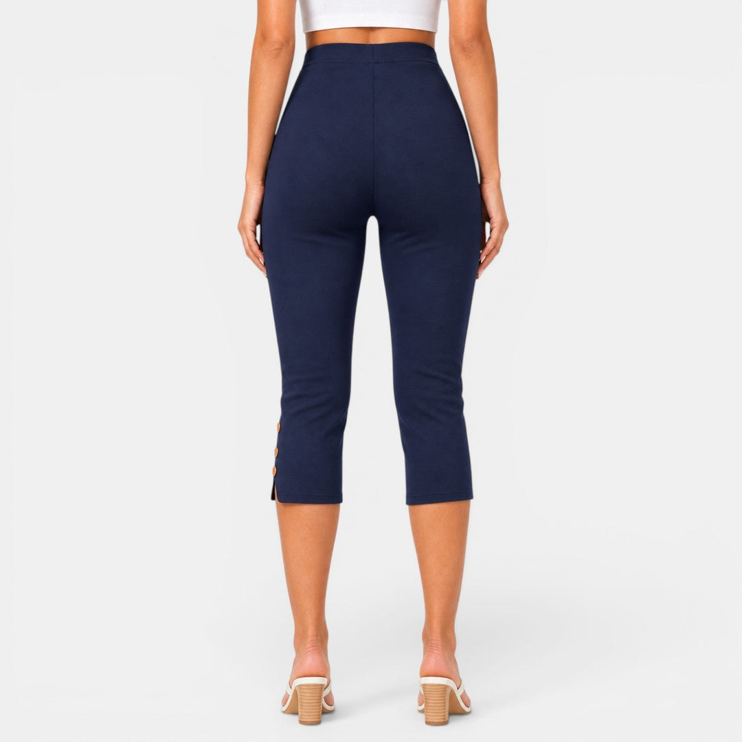 Pantalón Capri Mujer Cintura Alta