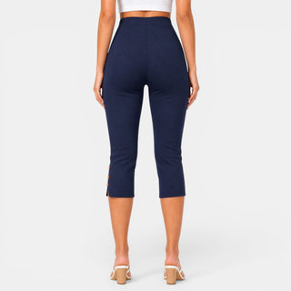 Pantalón Capri Mujer Cintura Alta
