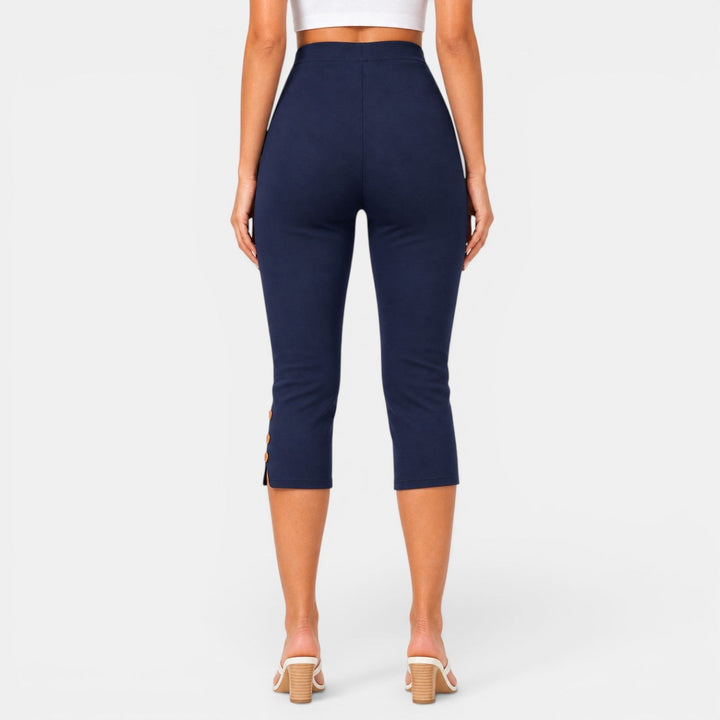 Pantalón Capri Mujer Cintura Alta