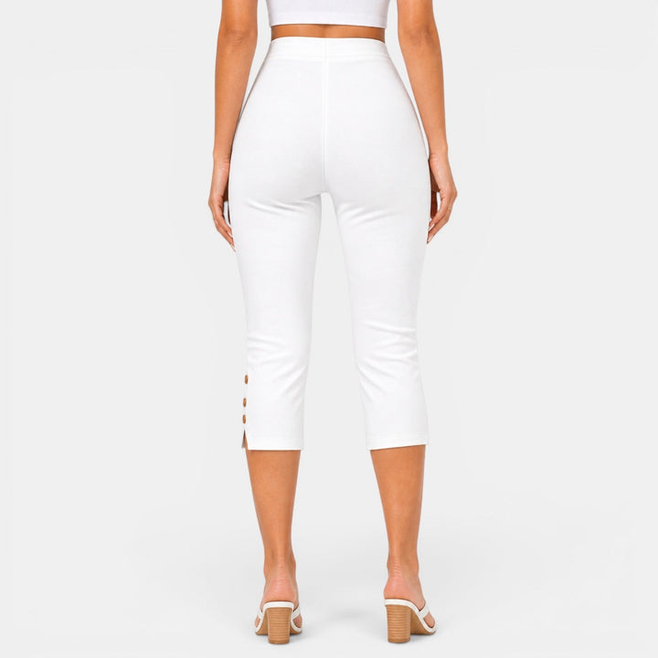 Pantalón Capri Mujer Cintura Alta