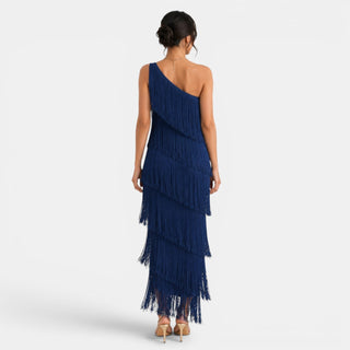 Vestido Mujer Fiesta Flecos