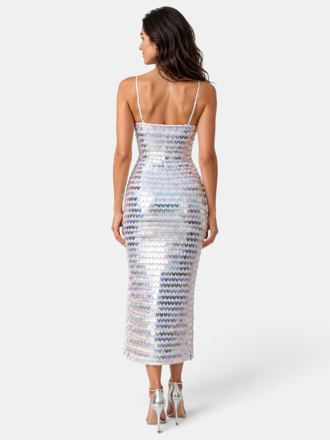 Vestido de Fiesta Midi Lentejuelas