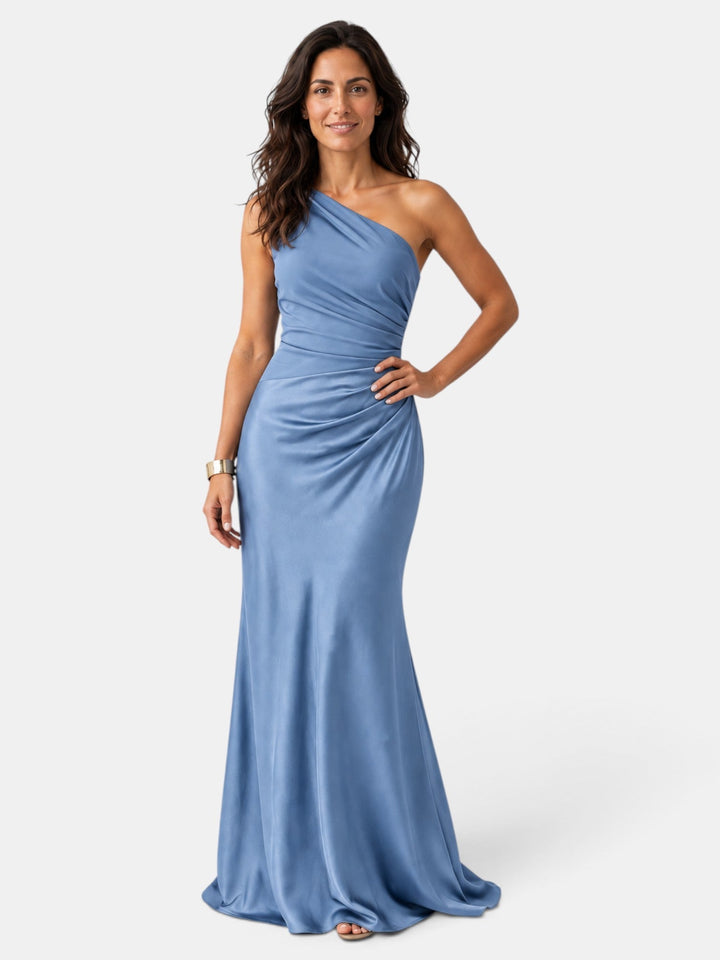 long-party-dress-women-satin-gathered