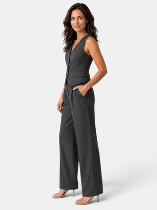 Set de Mujer Chaleco y Pantalón Ancho