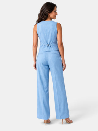 Set de Mujer Chaleco y Pantalón Ancho