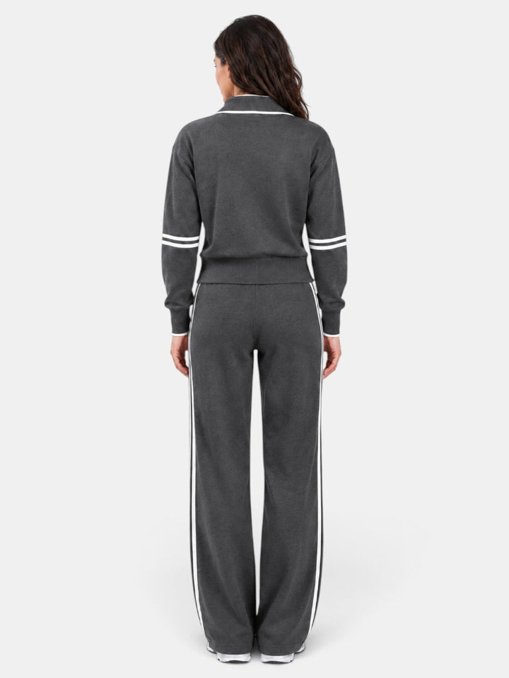 Conjunto Mujer Cuello Alto Pantalón Ancho