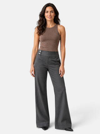 Pantalón Mujer Acampanado Cintura Alta